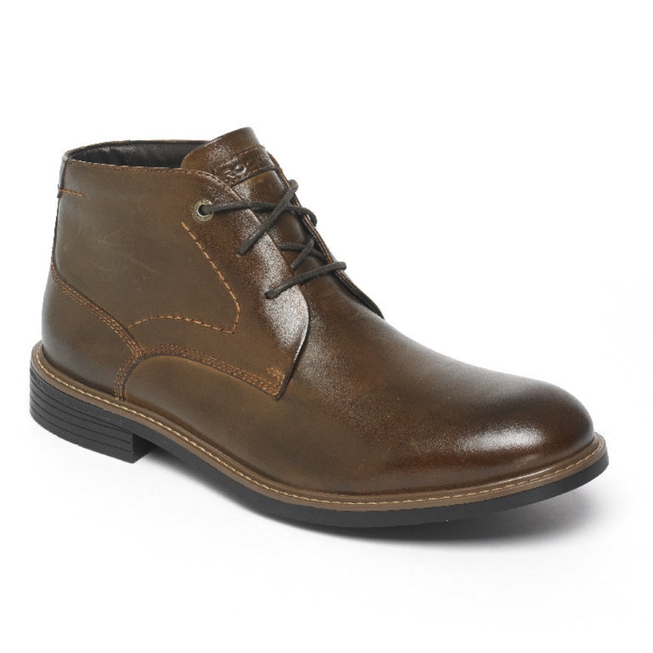 Rockport Classic Break Chukka Cuero Marrón Oscuro