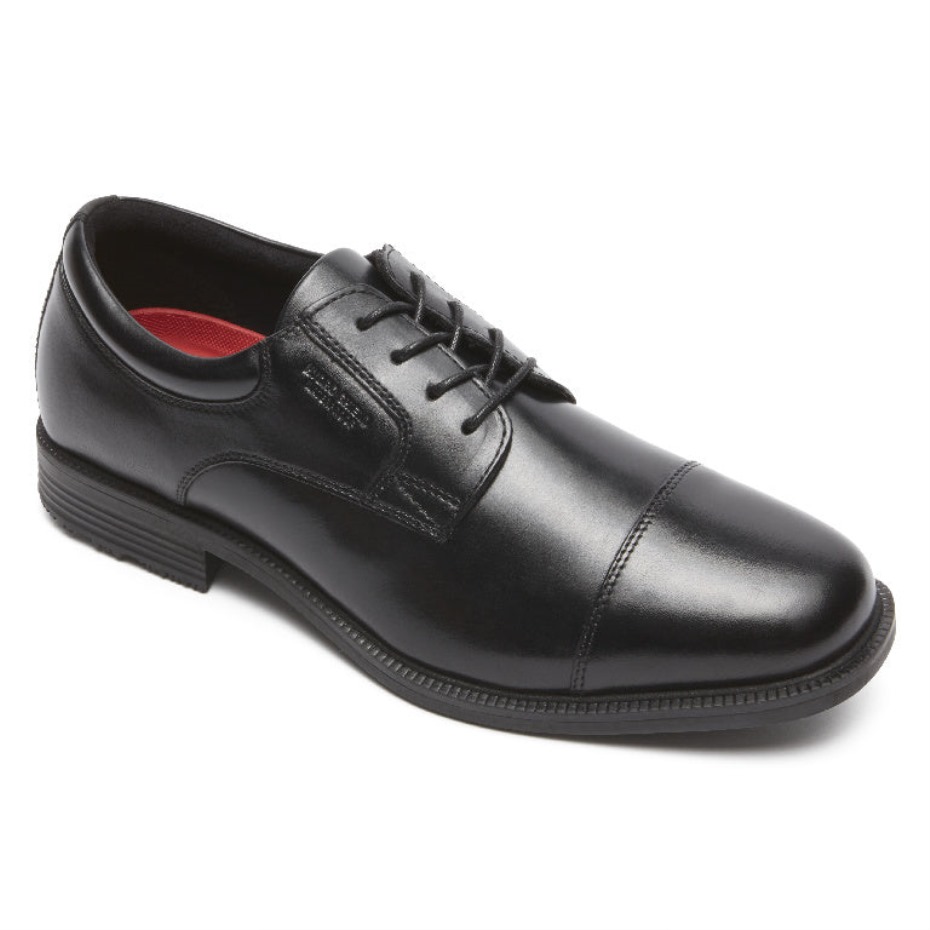 Rockport Detalles Esenciales Impermeable Cap Toe Negro