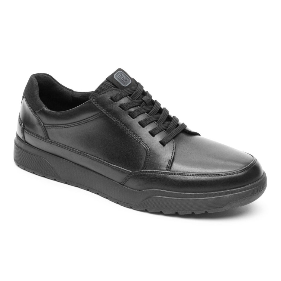 Rockport Hombres Bronson Encaje Hasta El Dedo Del Pie Negro