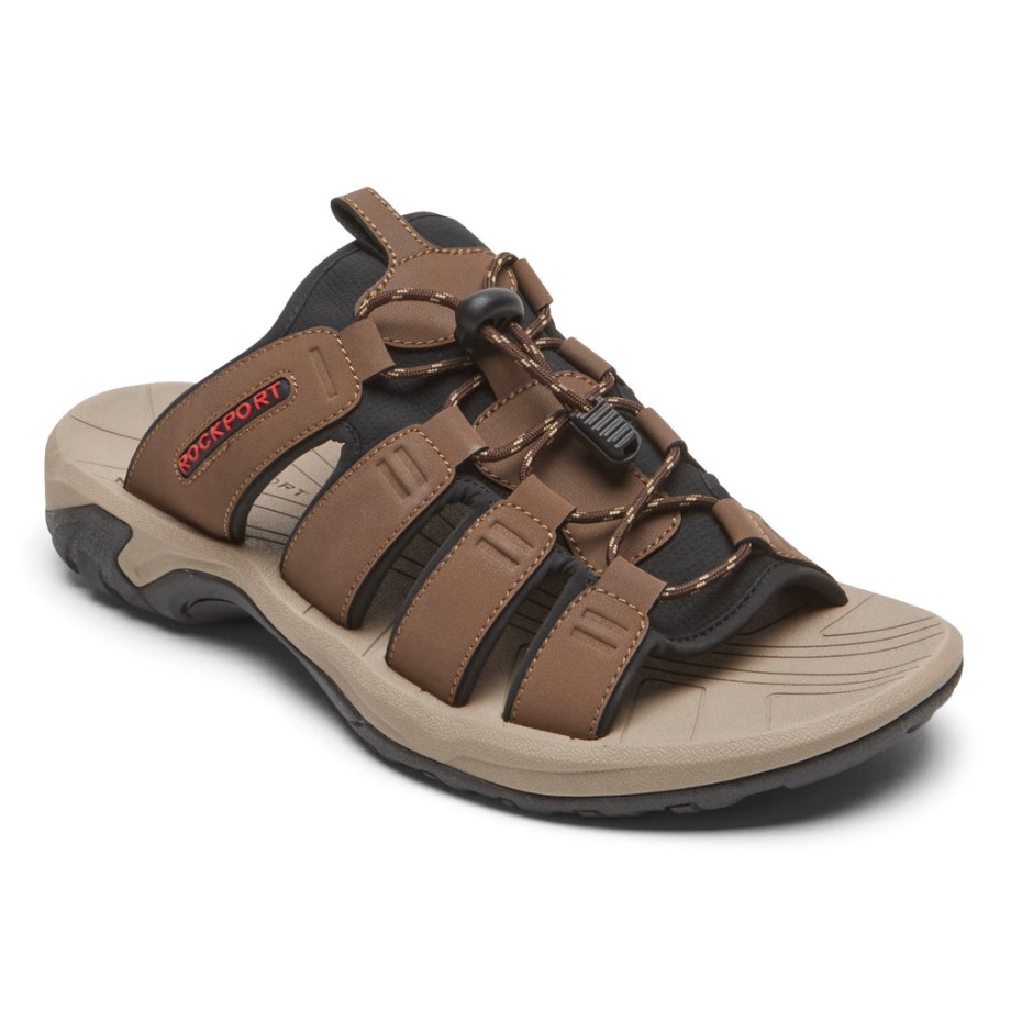Rockport Men's Byron Bungee Slide Bronceado