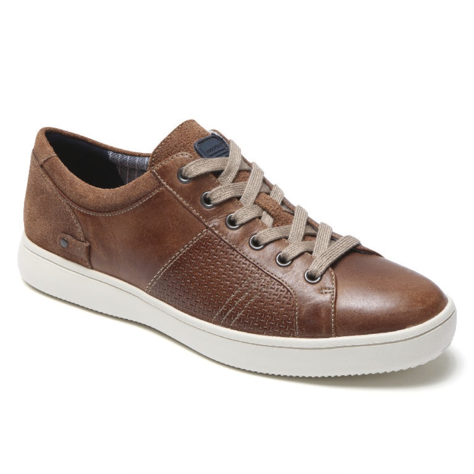Rockport Men's Colle Tie Sneaker Tan