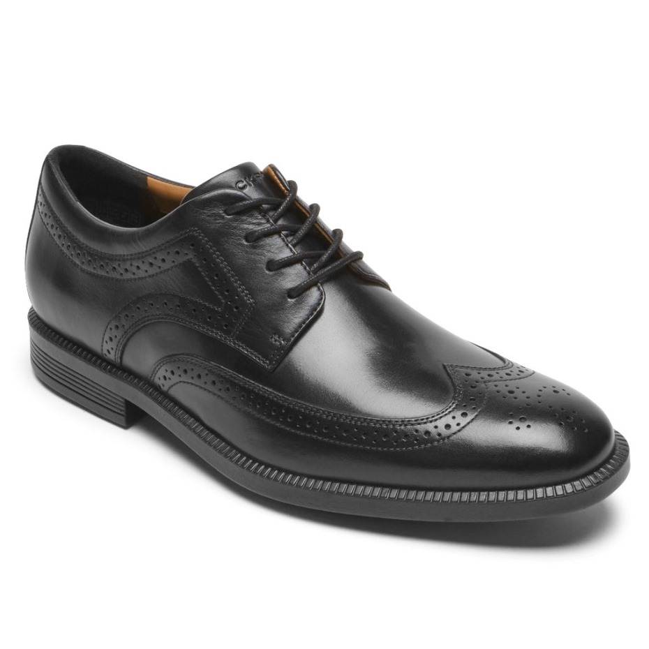 Rockport Hombres Dressports Plus Wingtip Negro