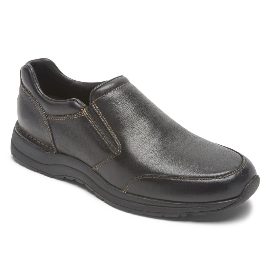 Rockport Hombres Edge Hill 2 Doble Gore Slip-on Negro