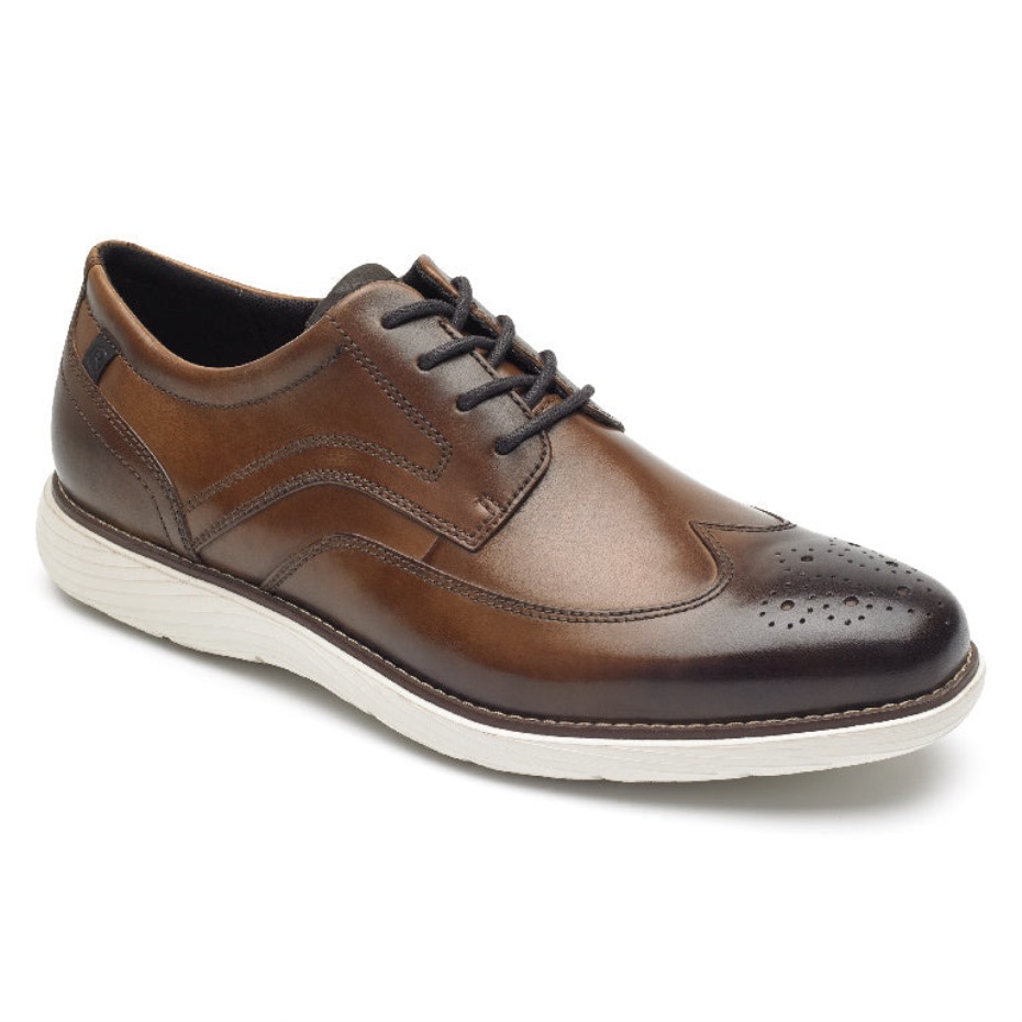 Rockport Hombre Garett Wingtip Oxford Coñac