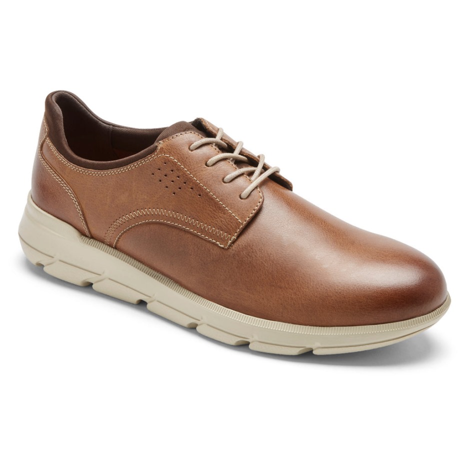Rockport Hombres Grady Oxford Bronceado