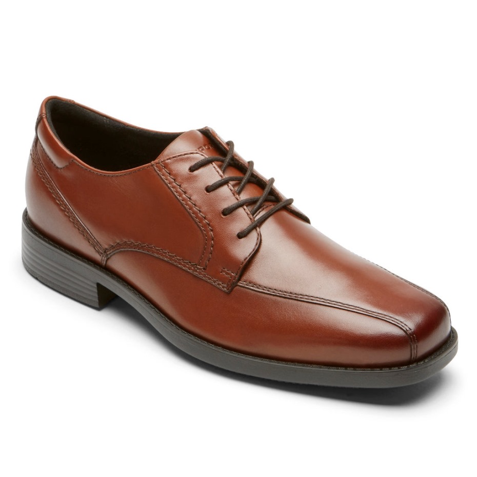 Rockport Men's Greyson Bike Toe Oxford Bronceado