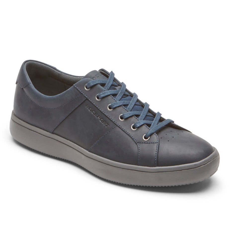 Rockport Men's Jarvis Lace-To-Toe Sneaker Navy Leather