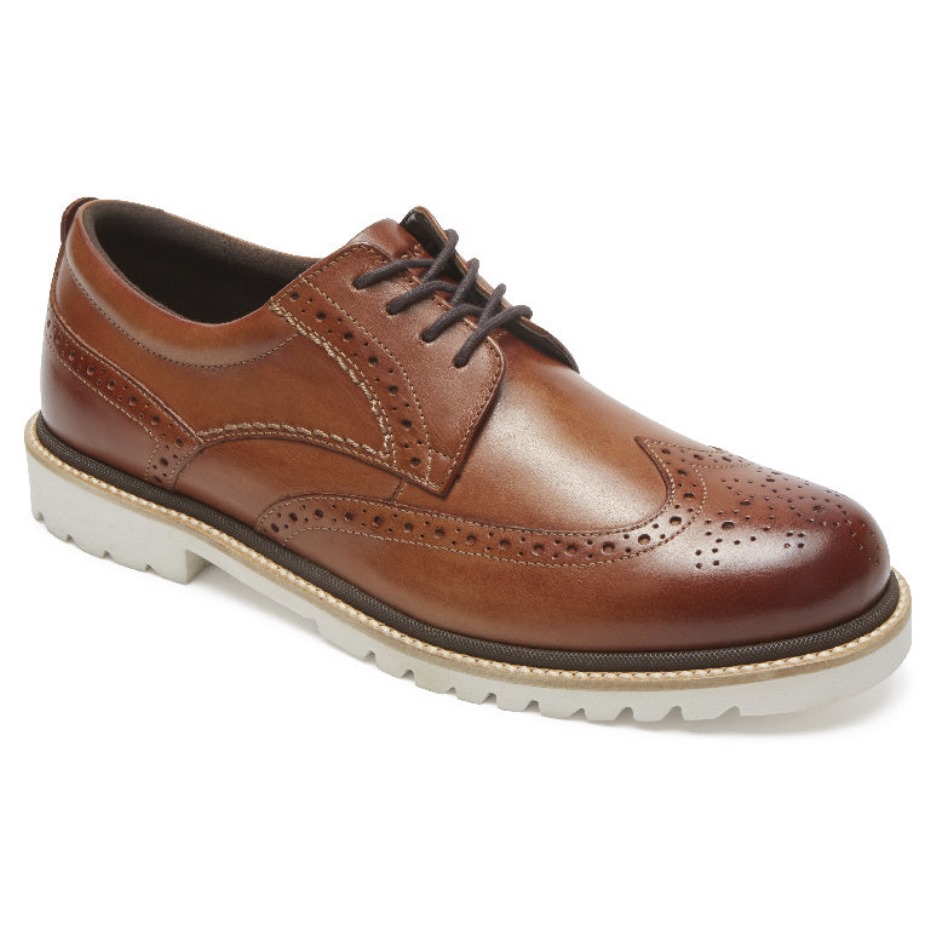 Rockport Hombre Marshall Wingtip Cognac Cuero