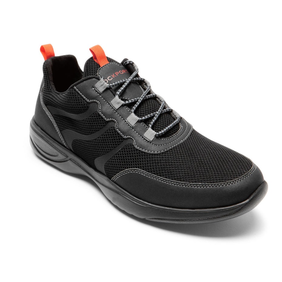 Zapatillas Rockport Hombre Metro Path Ghillie Malla Negra