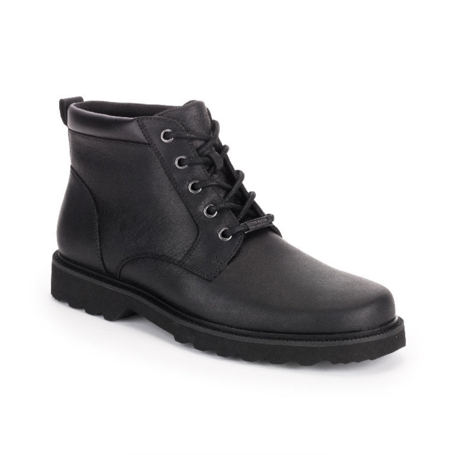 Rockport Northfield - Botas Impermeables Para Hombre Con Punta Plana, Color Negro