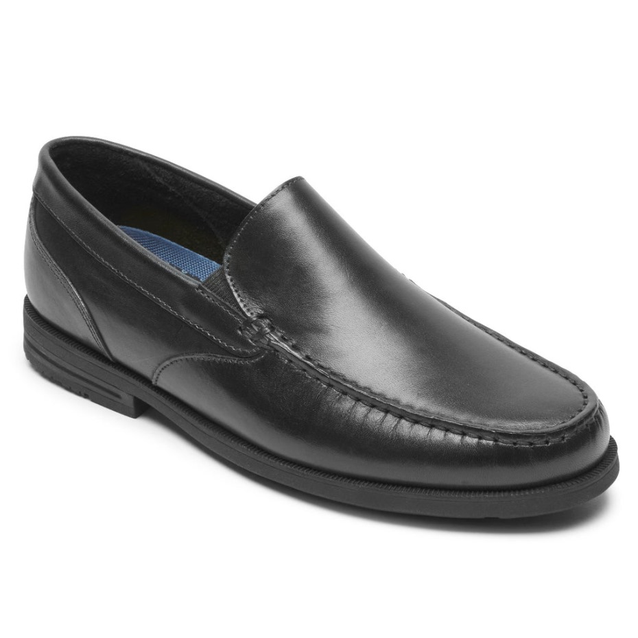 Mocasines Venecianos Preston Rockport Hombre Negro