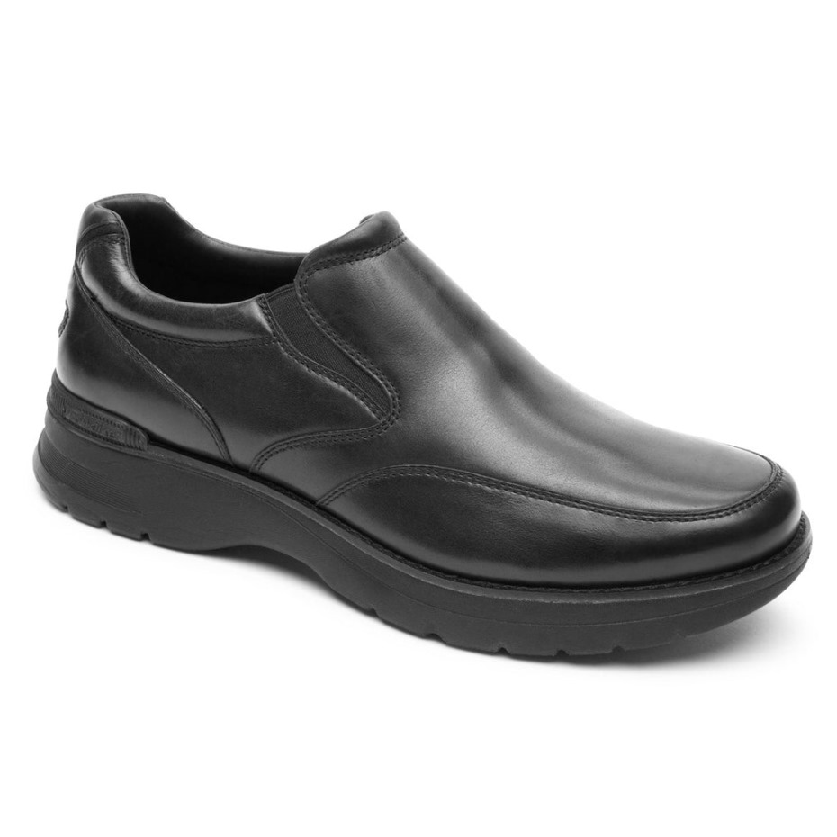 Zapatillas Rockport Prowalker Next Slip-on Para Hombre Negro Lea