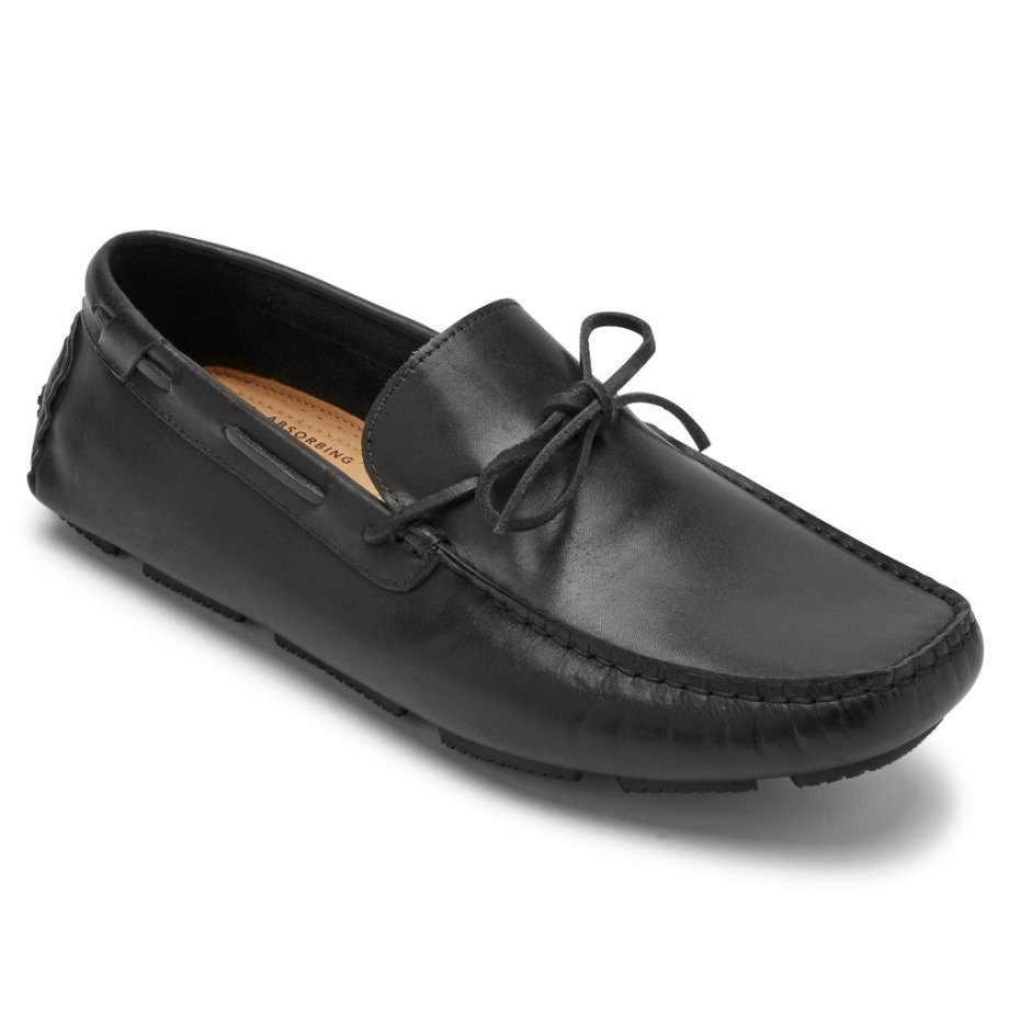 Mocasines Rockport Rhyder Tie Para Hombre Negro