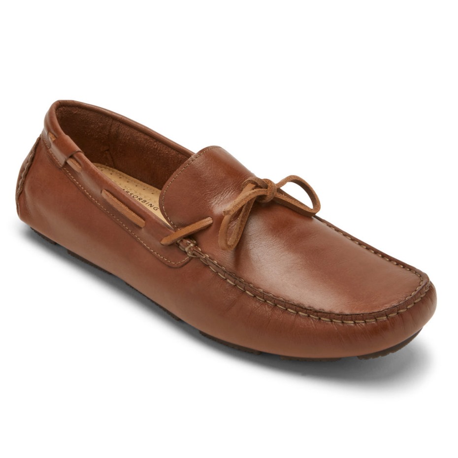 Mocasines Rockport Rhyder Tie Caoba Para Hombre