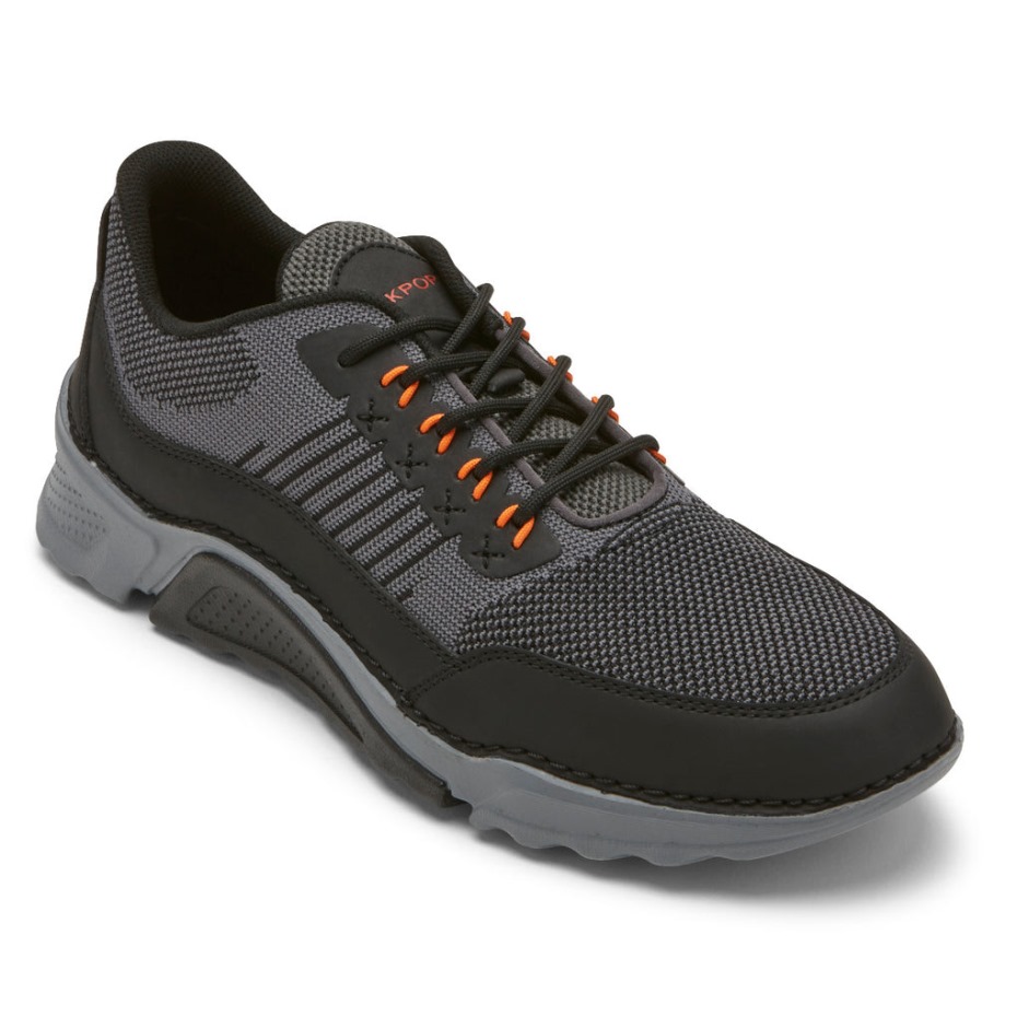 Zapatillas Rockport Hombre Rocsports Magnet Grey Mesh Cuero