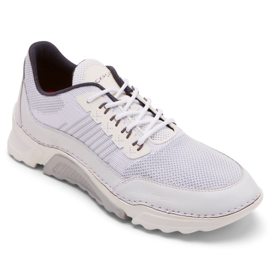 Zapatillas Rockport Hombre Rocsports Malla Blanca Cuero
