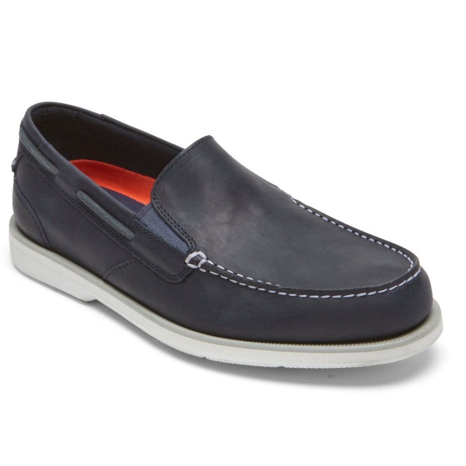 Mocasines Rockport Southport Para Hombre New Dress Blues