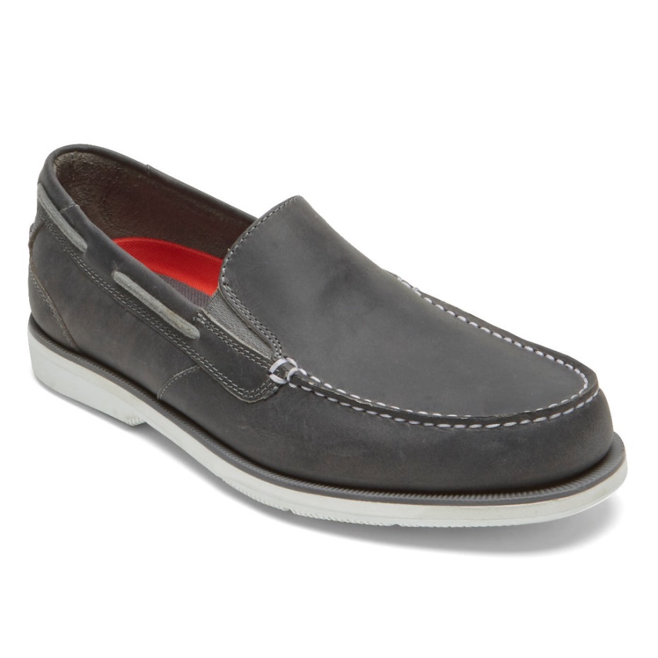 Mocasines Rockport Southport Para Hombre Acero Gris