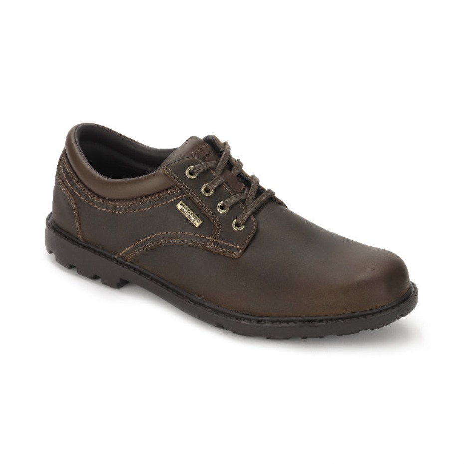 Rockport Men's Storm Surge Puntera Plana Oxford Bronceado