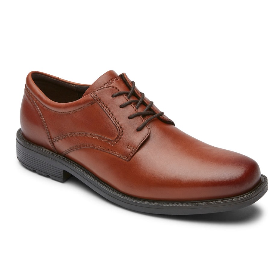 Rockport Men's Style Leader 2 Puntera Lisa Oxford Bronceado Británico