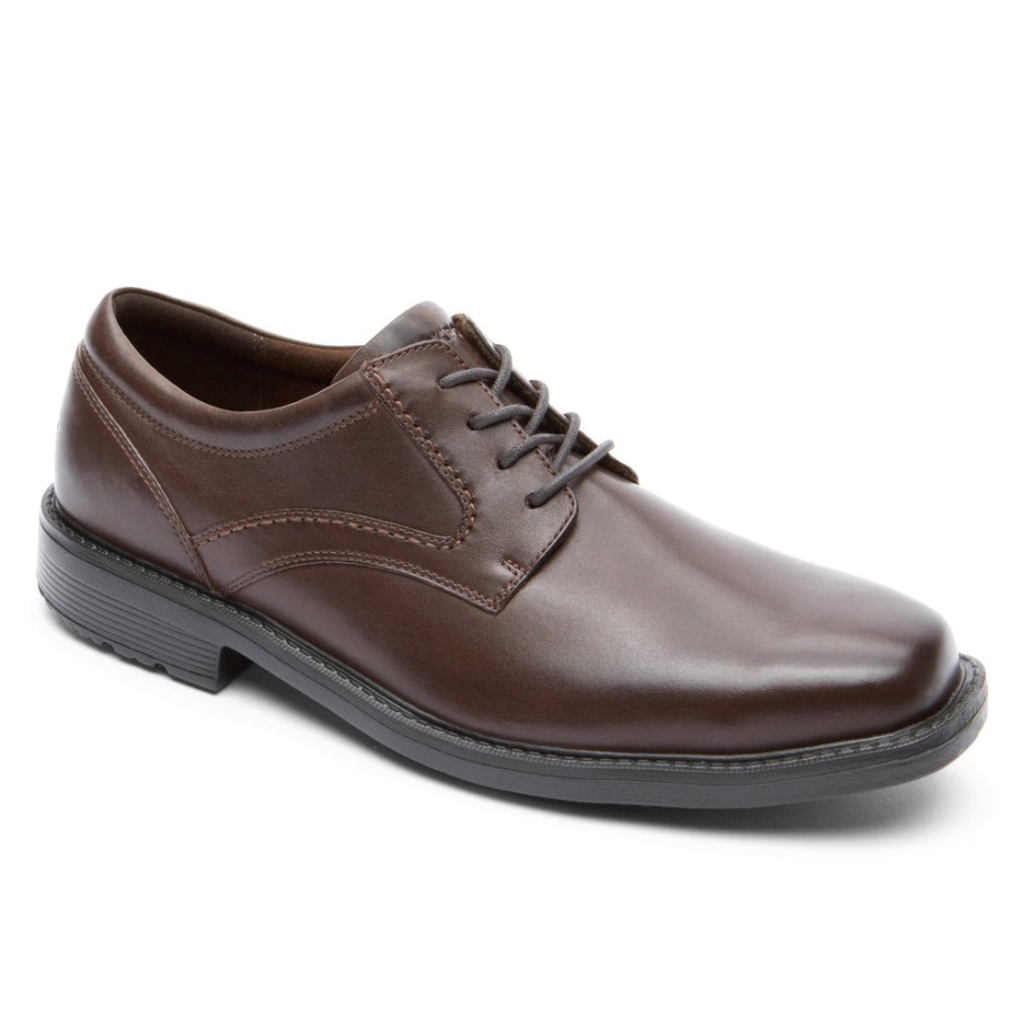 Rockport Men's Style Leader 2 Puntera Lisa Oxford Marron Oscuro