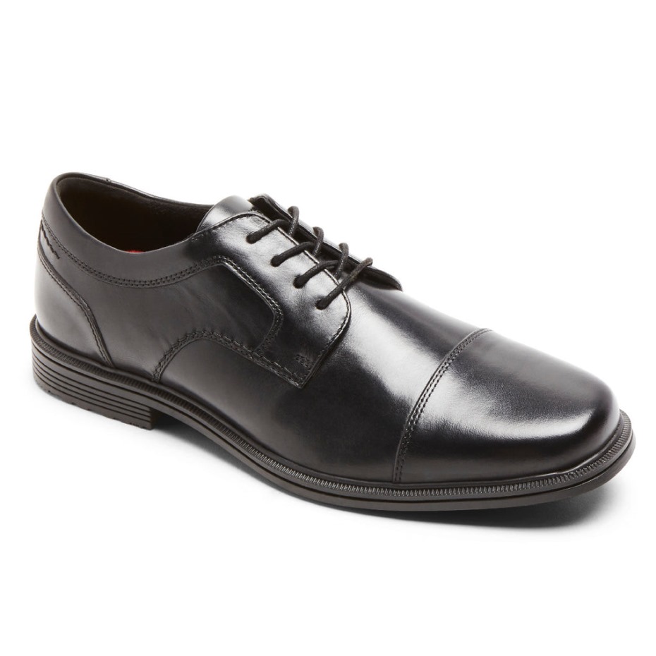 Rockport Hombres Taylor Impermeable Cap Toe Oxford Negro