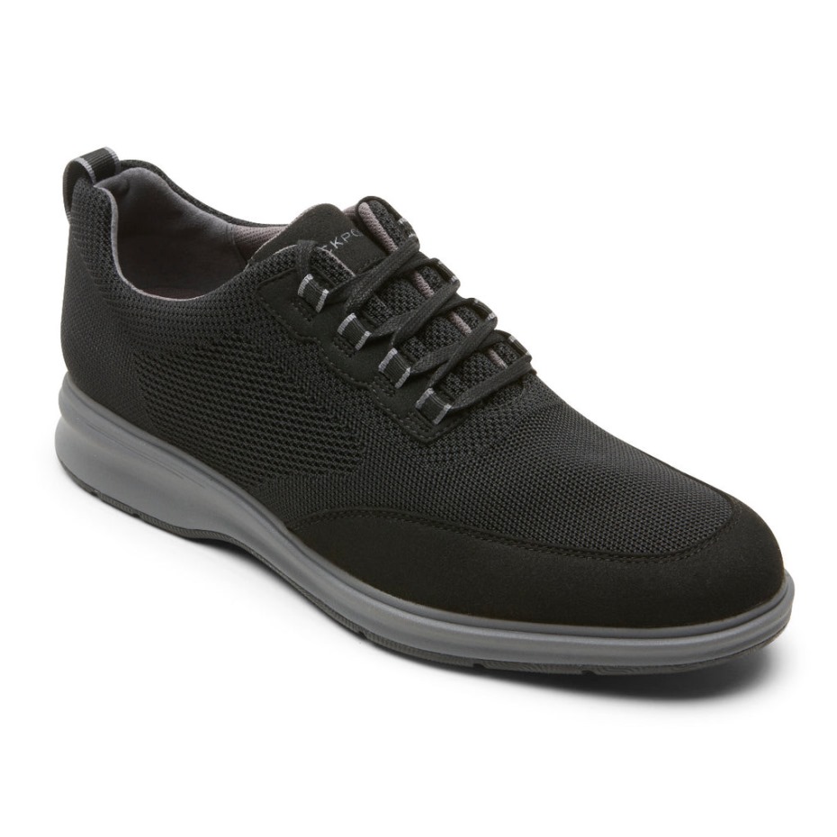Rockport Hombres Total Motion City Malla Oxford Negro