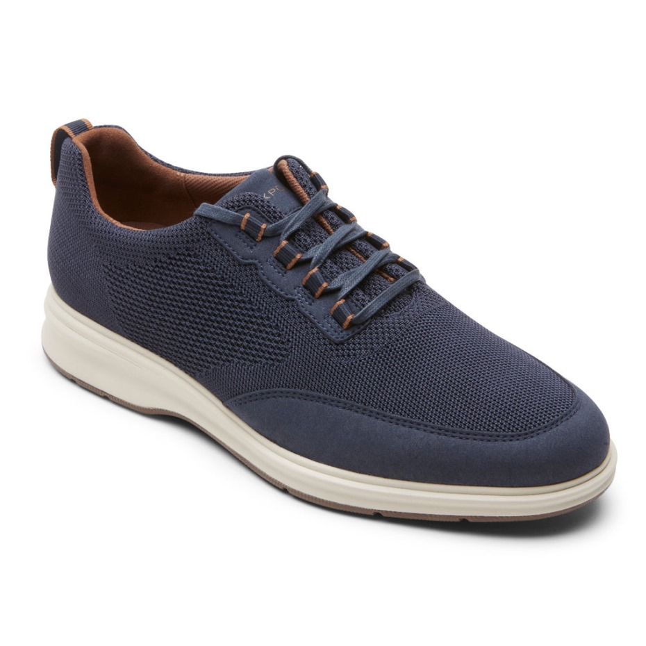 Rockport Hombres Total Motion Ciudad Malla Oxford Nuevo Vestido Azul