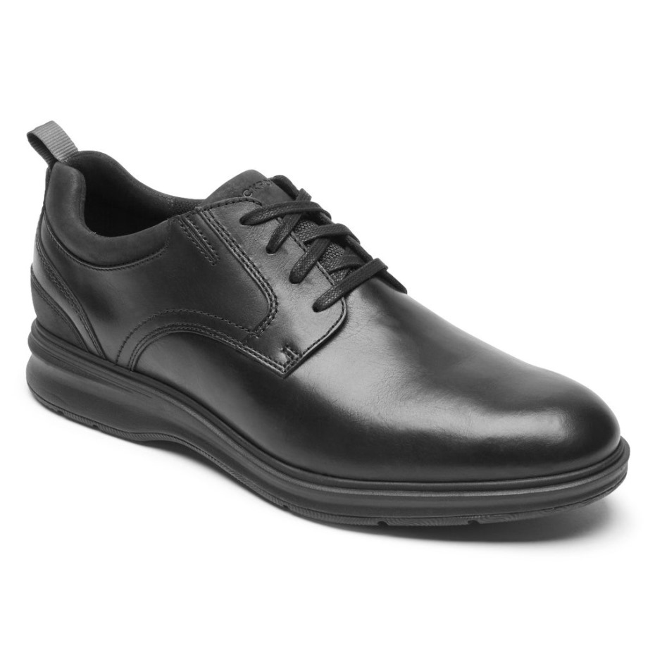 Rockport Hombres Total Motion City Plain Toe Oxford Negro