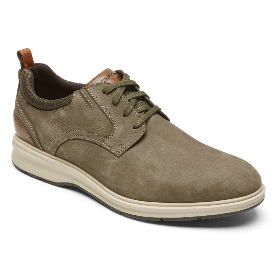 Rockport Total Motion City Para Hombre, Puntera Lisa, Oxford Breen