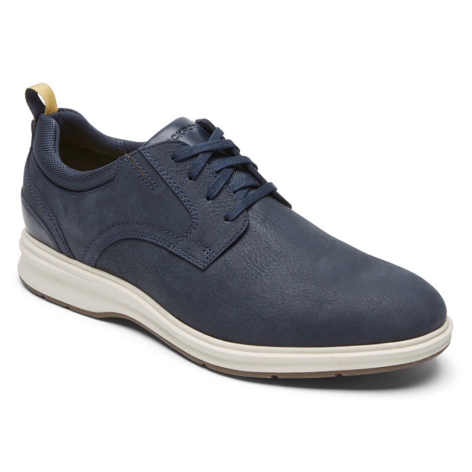 Rockport Hombres Total Motion Ciudad Llano Toe Oxford Nuevo Vestido Azul