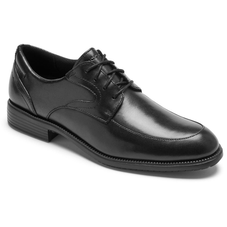 Rockport Hombres Total Motion Dressport Delantal Toe Oxford Negro