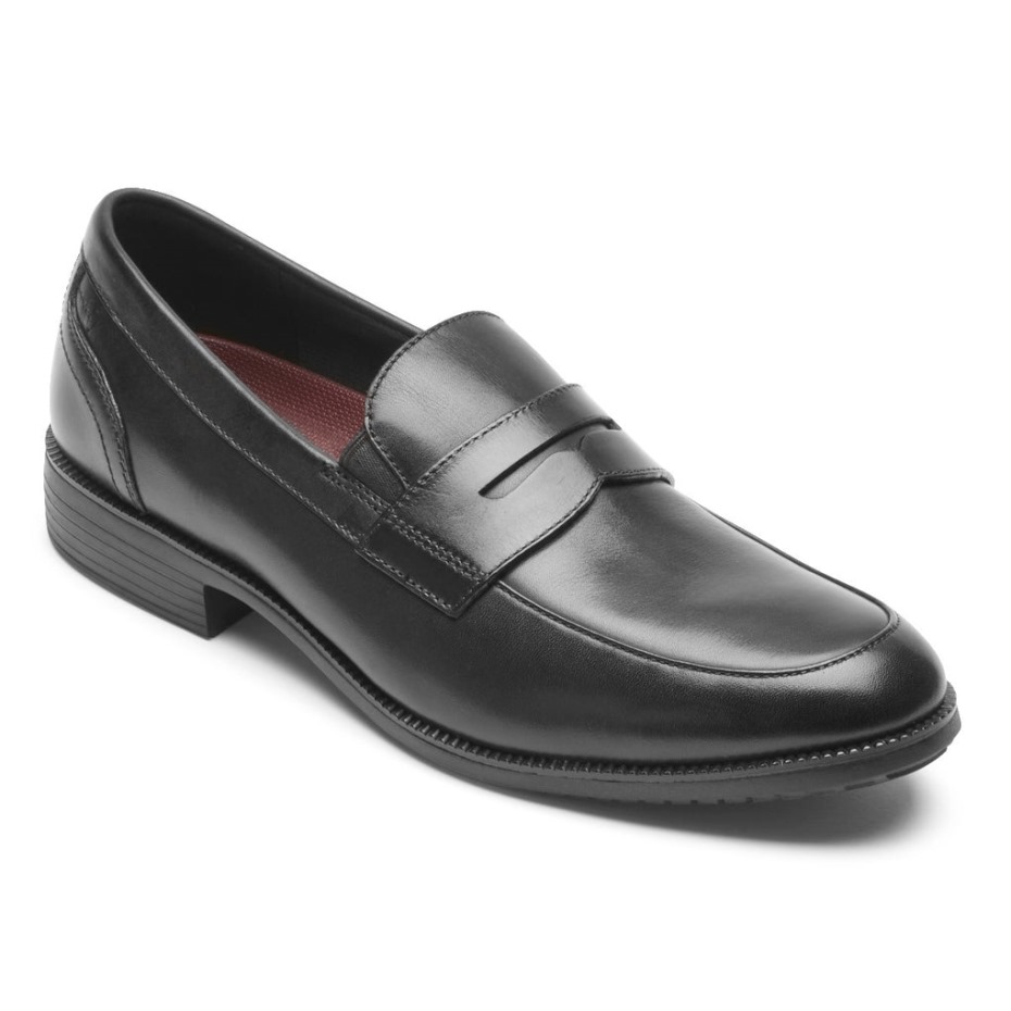 Mocasines Rockport Hombre Total Motion Dressport Penny Negro