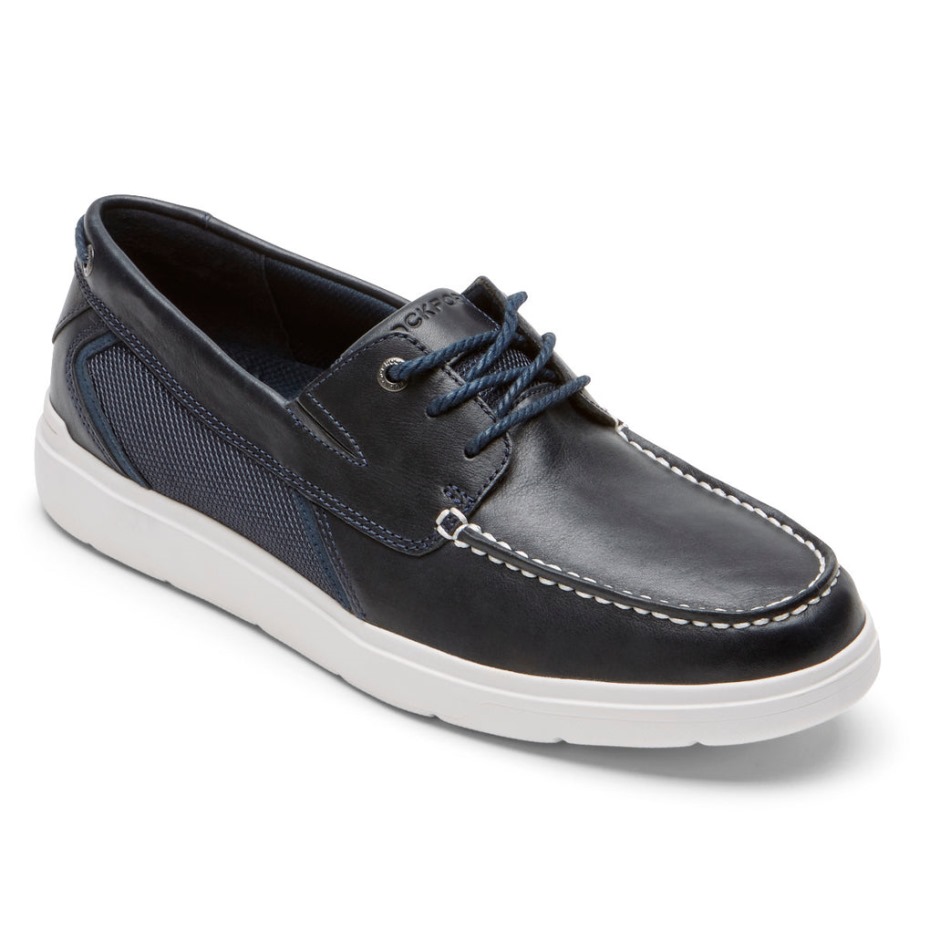 Rockport Total Motion Lite - Zapato Náutico Para Hombre, Color Azul