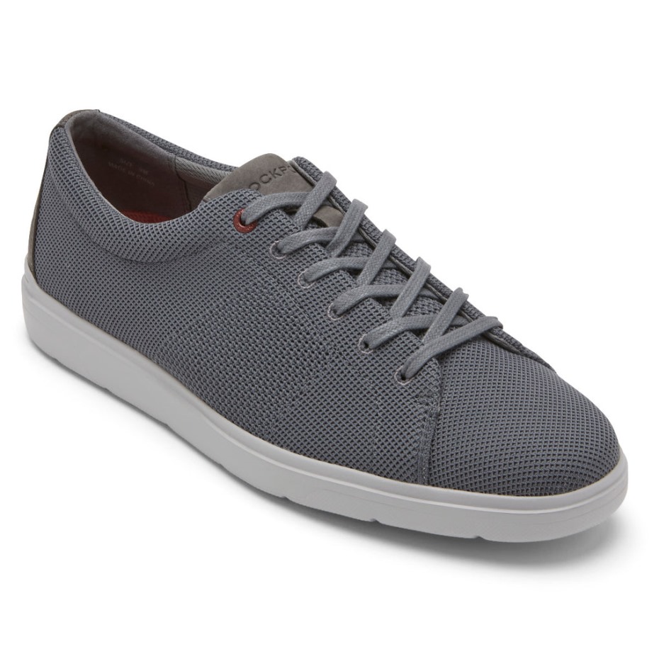 Zapatillas Rockport Hombre Total Motion Lite Malla Acero Gris