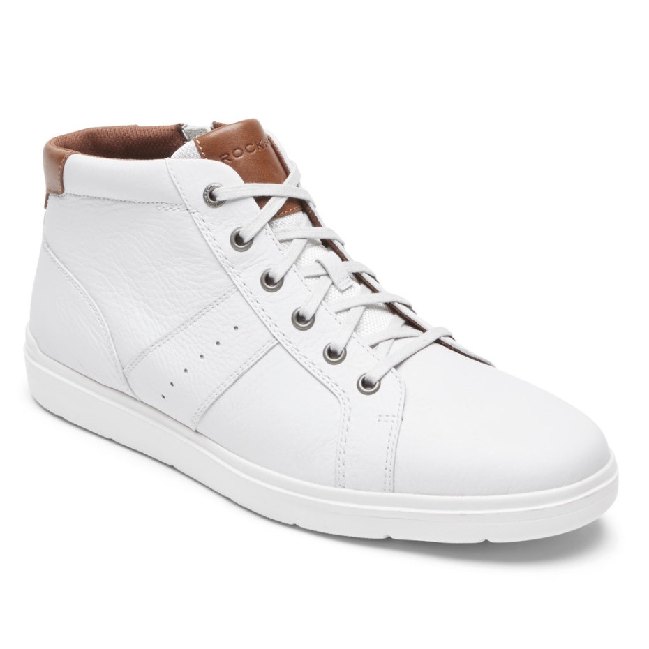 Zapatillas Rockport Hombre Total Motion Lite Zip Blanco