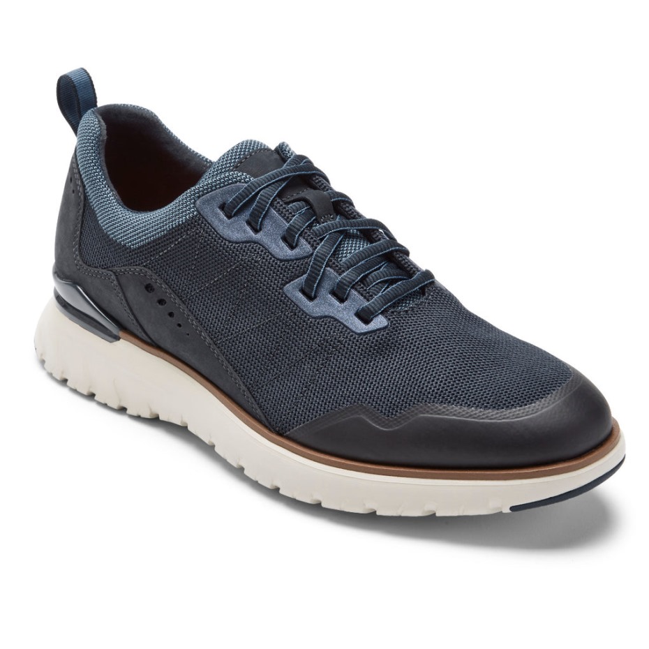 Zapatillas Deportivas Rockport Total Motion Sport Mudguard Para Hombre New Dress Blues