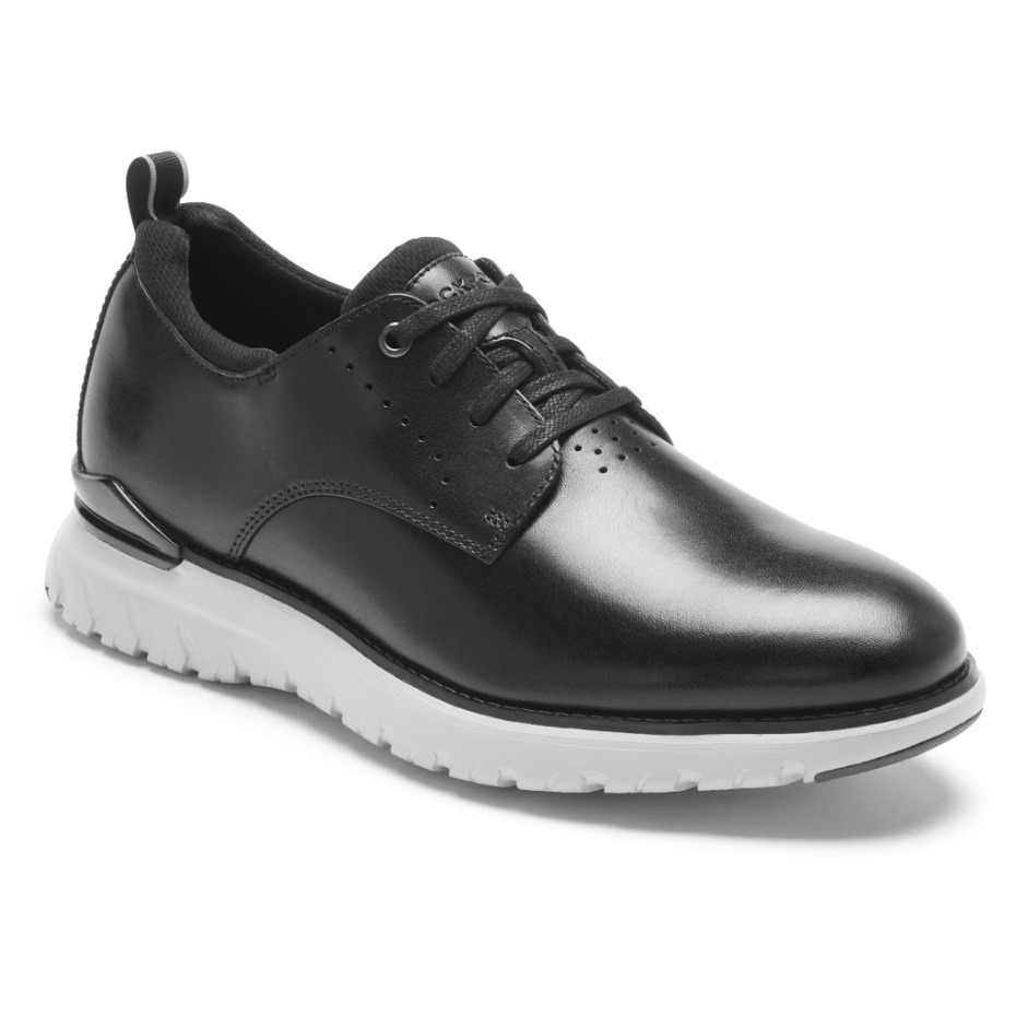 Rockport Hombre Total Motion Sport Punta Plana Oxford Negro