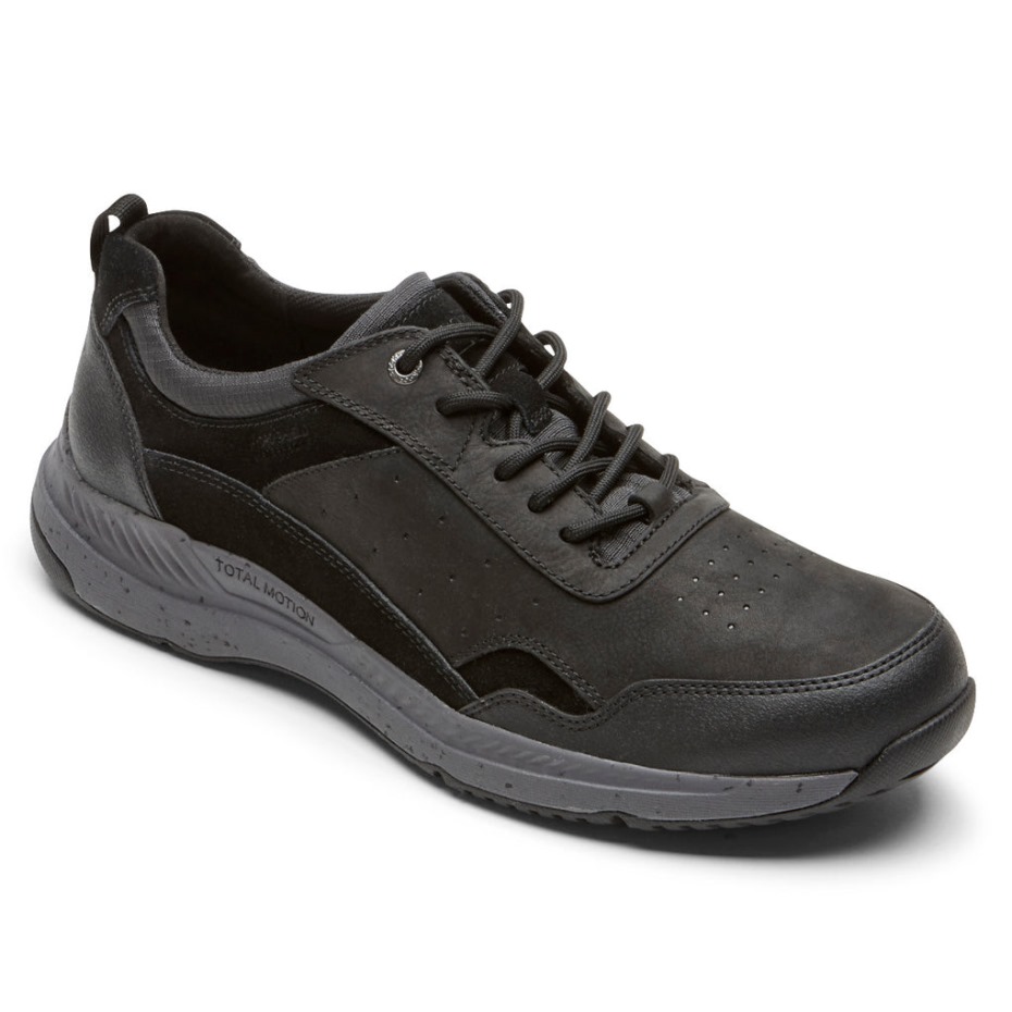 Rockport Hombre Total Motion Trail Sneaker-waterproof Negro