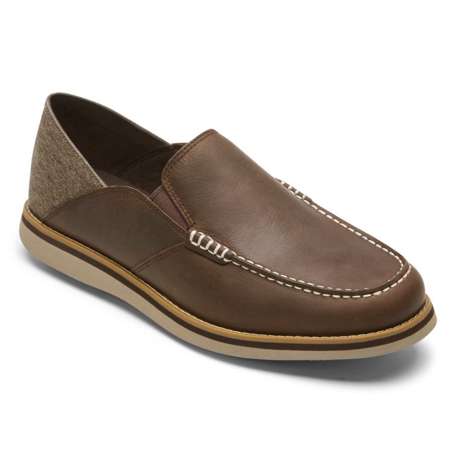 Rockport Tucker - Mocasines Venecianos Para Hombre, Color Tostado