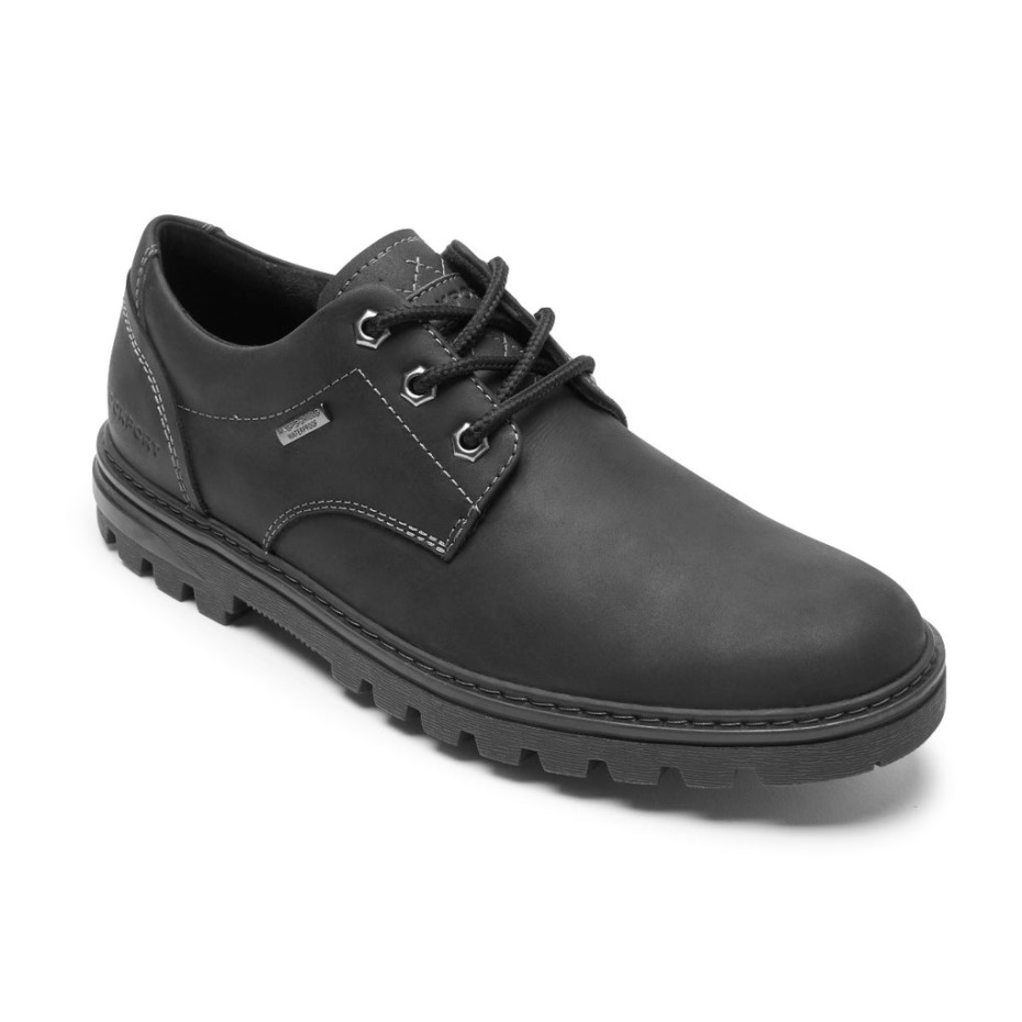 Rockport Hombres Clima O No Oxford-impermeable Cuero Negro