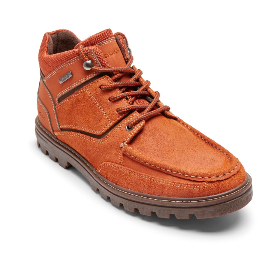 Bota Resistente Al Agua Rockport Para Hombre Bombay Brown