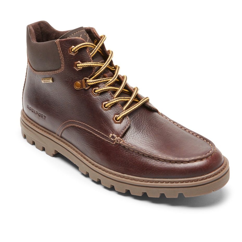 Rockport Hombre Clima O No Moc Toe Boot-waterproof Monks Robe Cuero