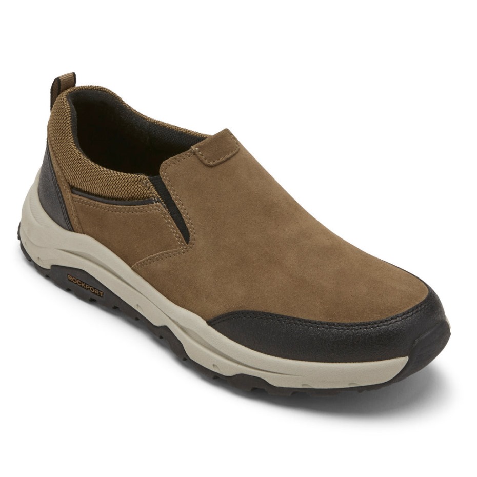 Rockport Men's Xcs Birchfield Slip-on Trekker New Vicuna Suede