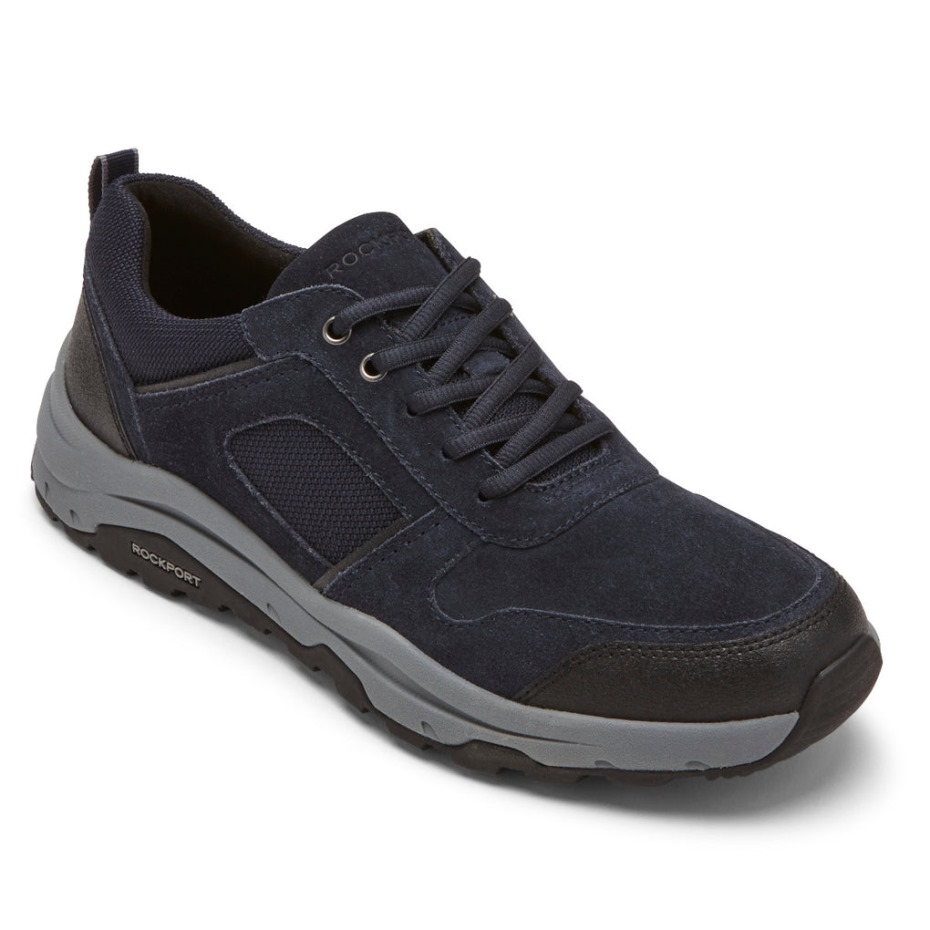 Rockport Hombres Xcs Birchfield Ubal Trekker Nuevo Vestido Azul Ante