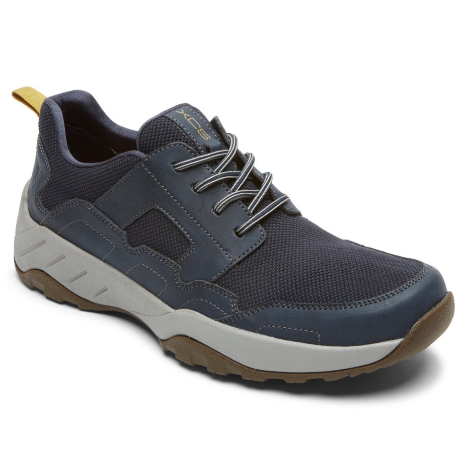 Zapatillas Rockport Hombre Xcs Riggs Con Cordones Azul Marino
