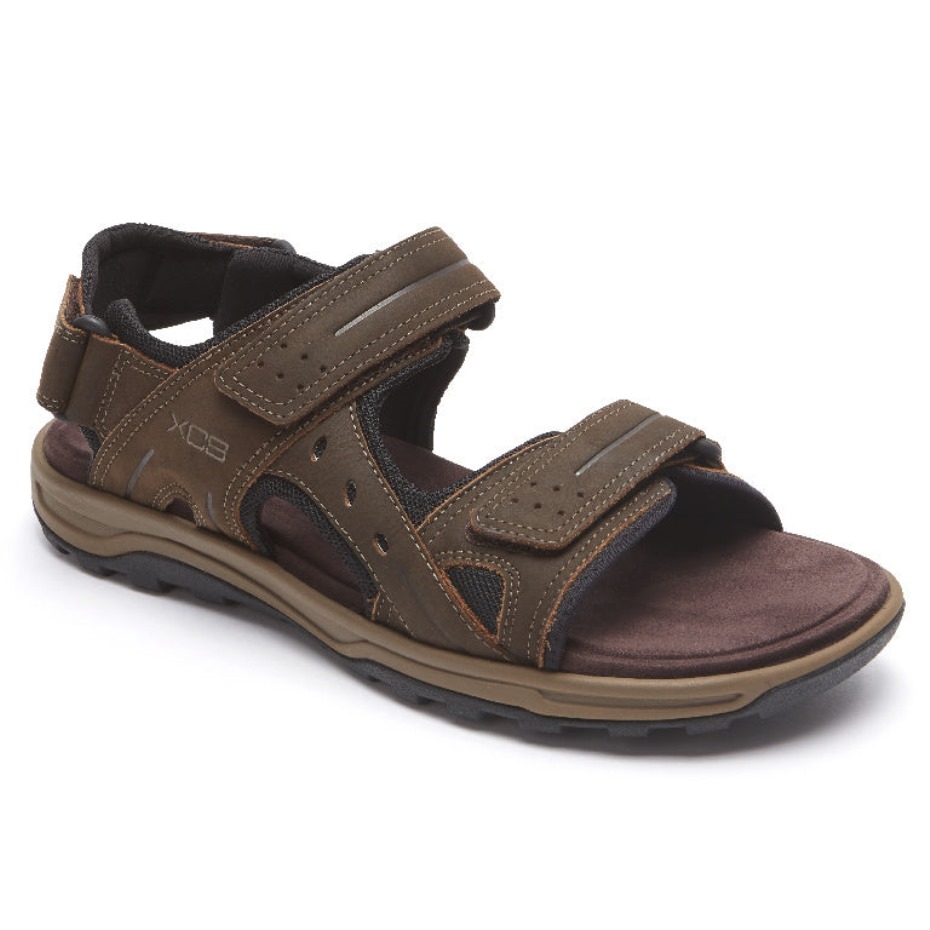 Rockport Men's Xcs Trail Technique Sandalias Ajustables Marrón