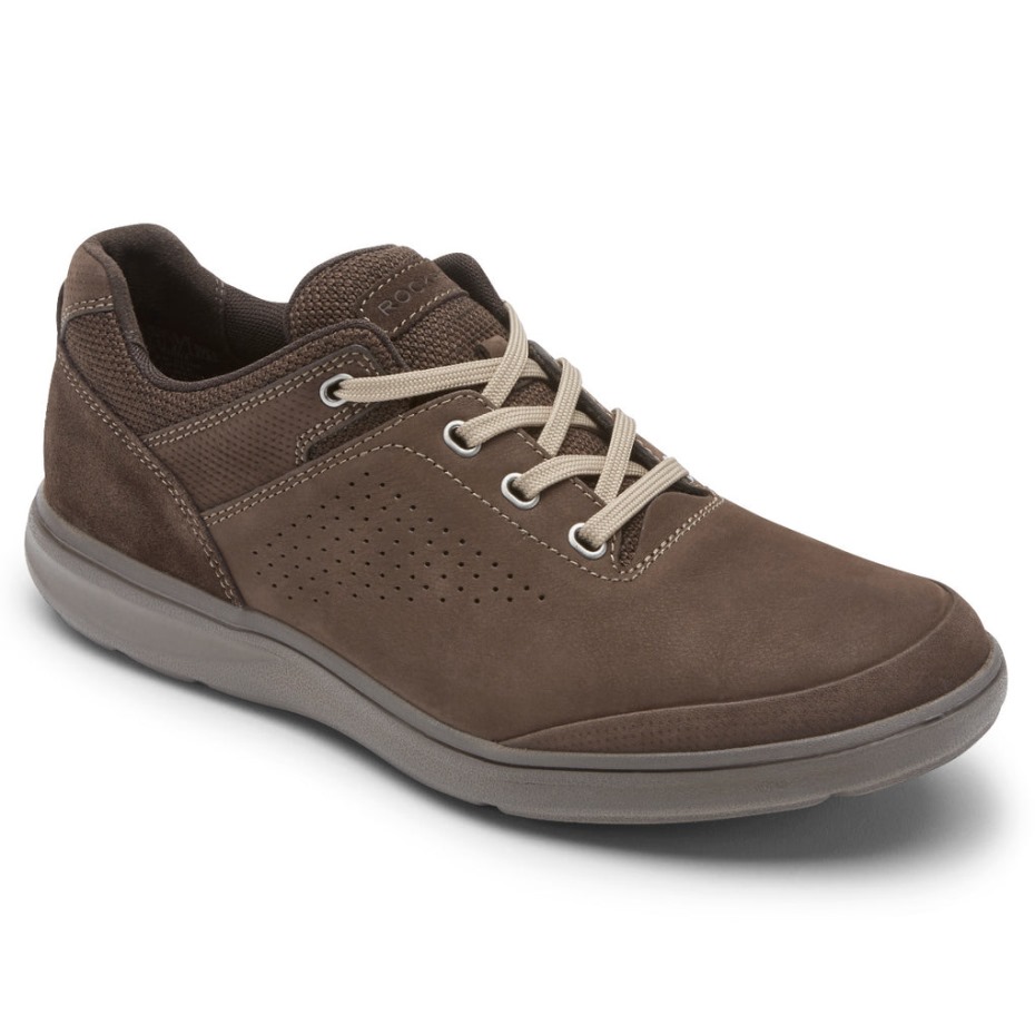 Zapatillas De Deporte Oxford De Semillas De Rockport Para Hombre Gamuza Nubuck En Relieve Java
