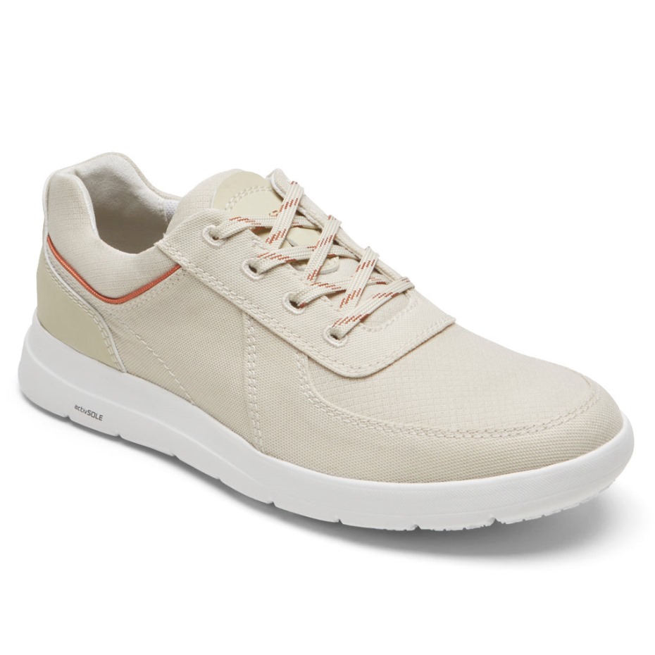 Zapatillas Rockport Hombre Truflex Cayden Ubal Blanco Roto