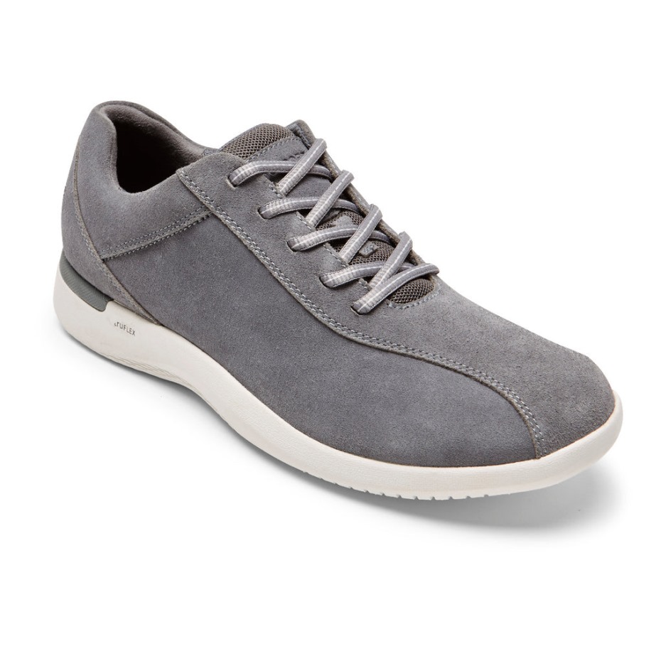 Zapatillas Rockport Hombre Truflex Fly Taconic Acero Gris Gamuza